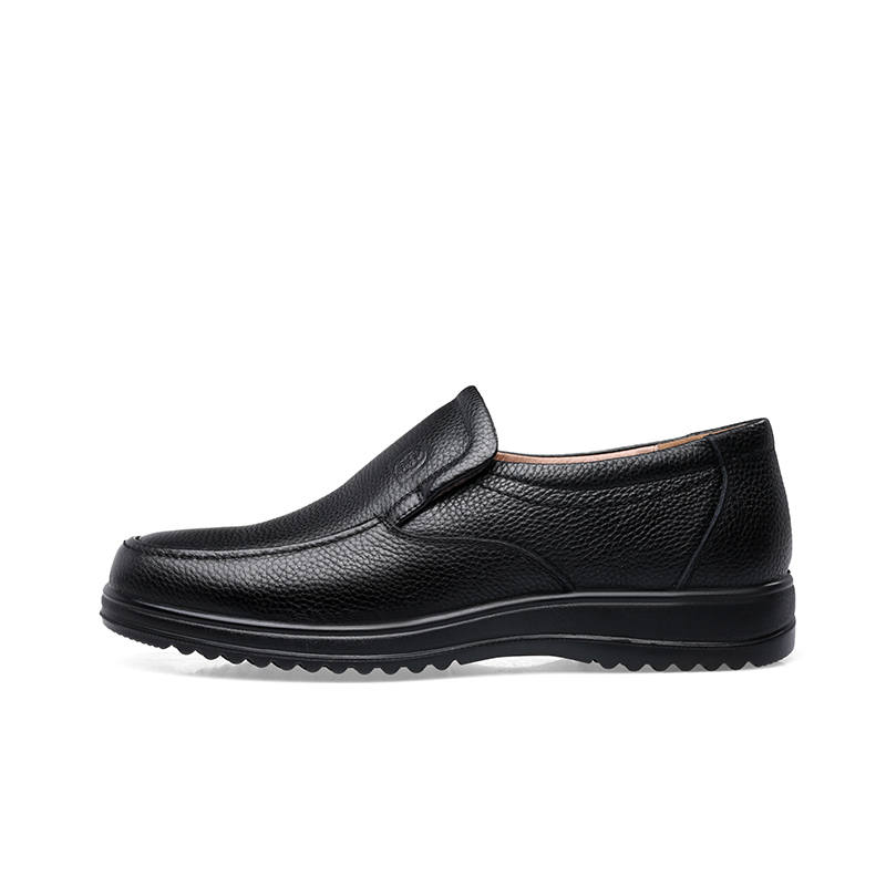 LAORENTOU Cow Leather Casual Leather Shoes Men's Black
