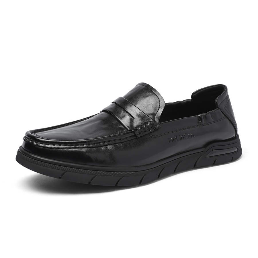 Mulinsen Synthetic Leather Casual Shoes Men's Black