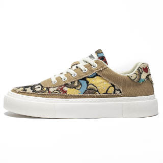 HUABANGONGYUAN Canvas Low top Skateboard Shoes Men's