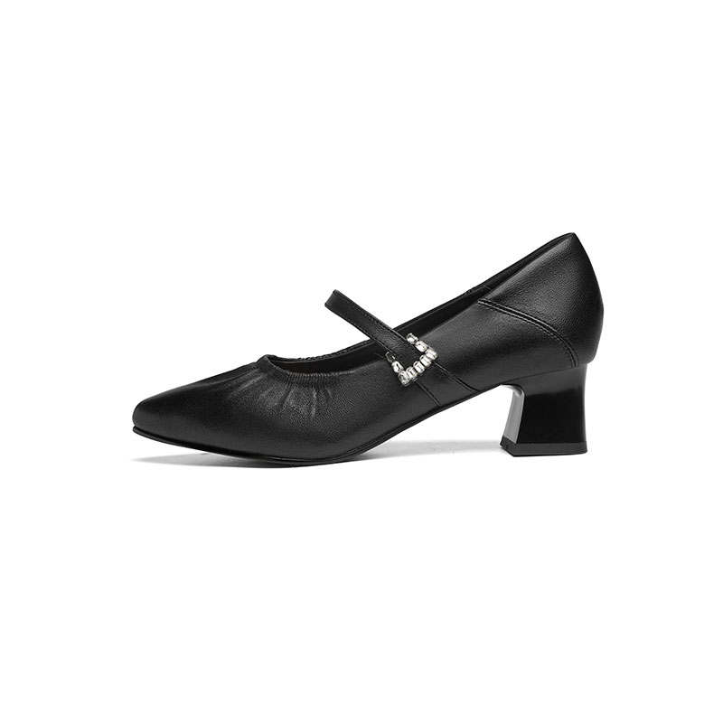 RED DRAGONFLY Sheepskin Mary Jane Shoes Women's