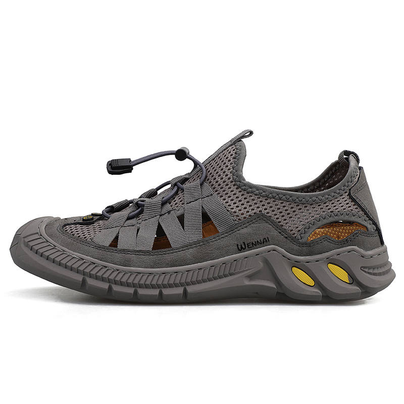 WENNAI Mesh River Trekking Shoes Men's Gray