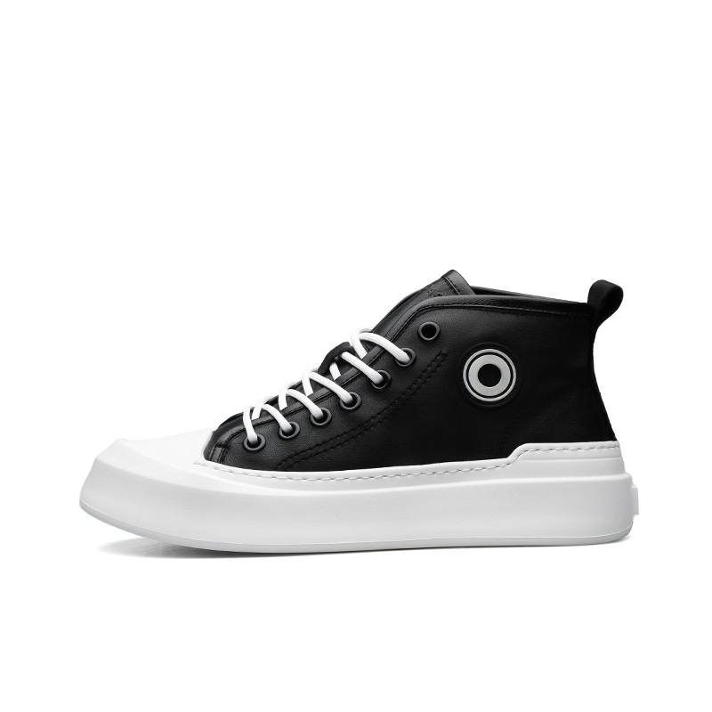 PARDASAUL Top Grain Cow Leather High top Skateboard Shoes Men's