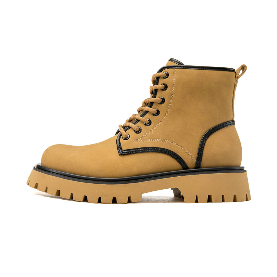 AOKANG AOKANG Combat Boots Men's Grey/khaki/yellow