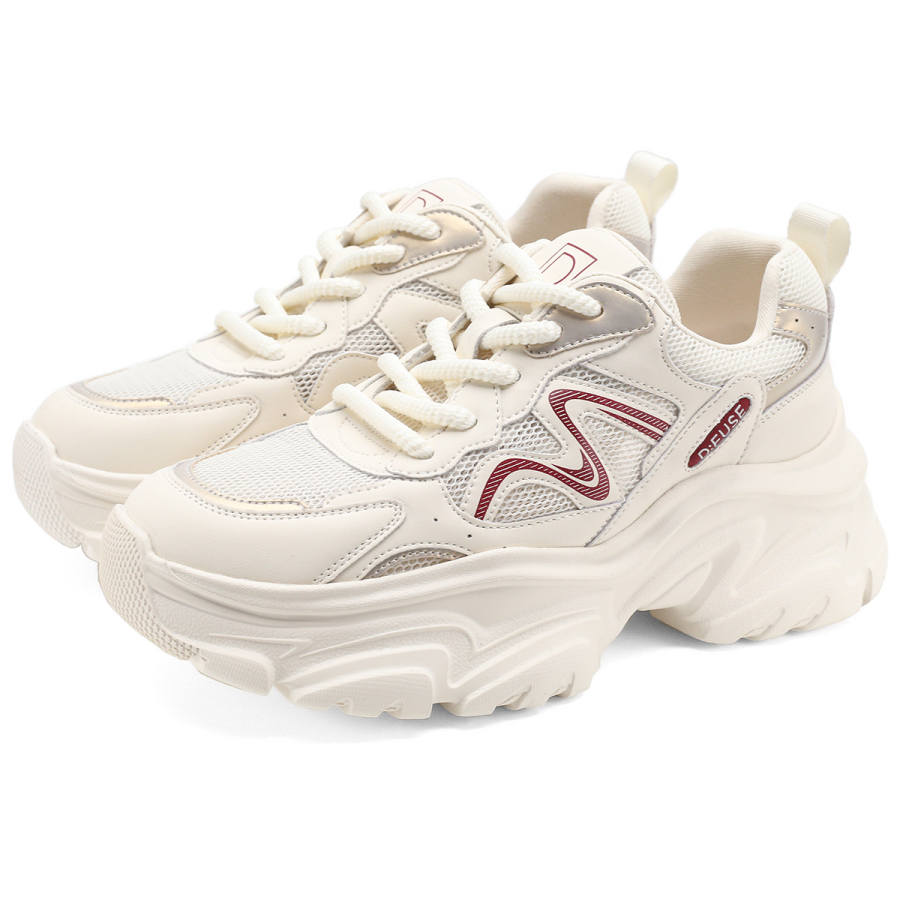 D:FUSE SCANDINAVIA D FUSE SCANDINAVIA Cow Split Leather Abrasion Resistant Abrasion Resistant Low top Chunky Sneakers Women's
