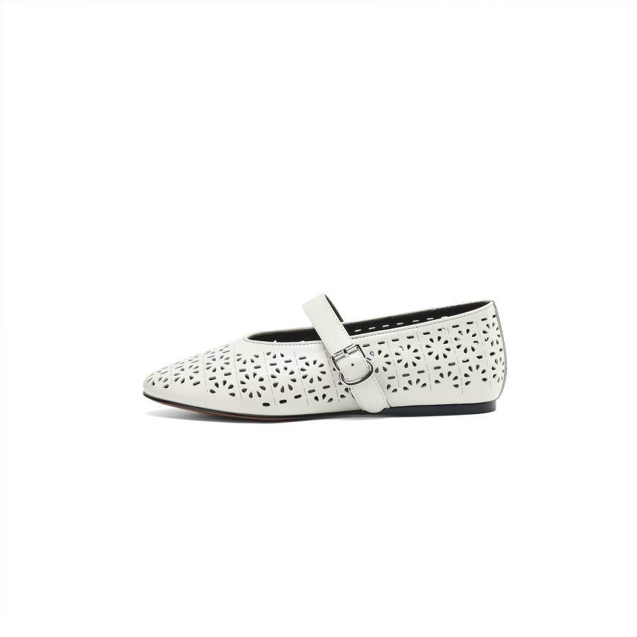 Millies MILLIE'S Cow Leather Flat Mary Jane Shoes Women's