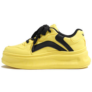 TUOPIN Pai Shoes Synthetic Leather Slip Resistant, Abrasion Resistant, Lightweight, Height Increasing Low top