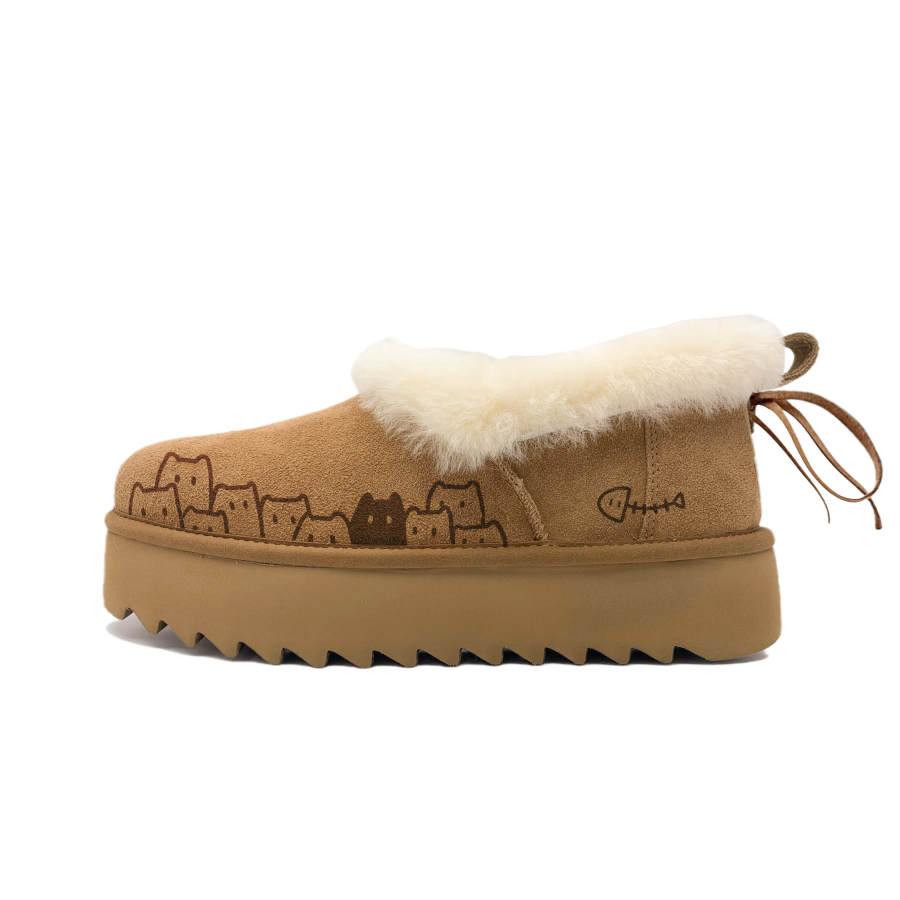 UGG UGG Ankle Length Snow Boots Women's Light Brown