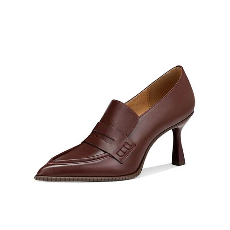 JESSICA SOPHIA Sheepskin Slim Heel High Heels Women's