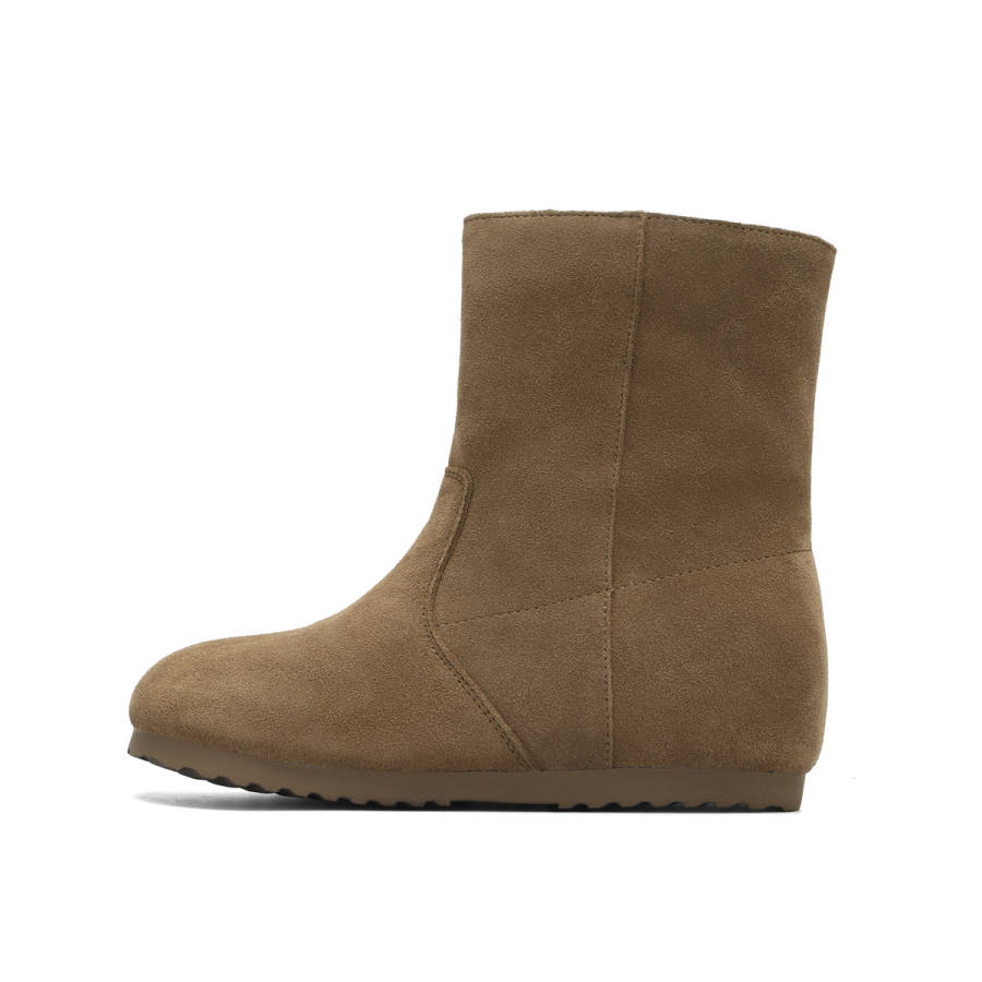 KODI KODI Cow Split Leather Short Snow Boots Women's