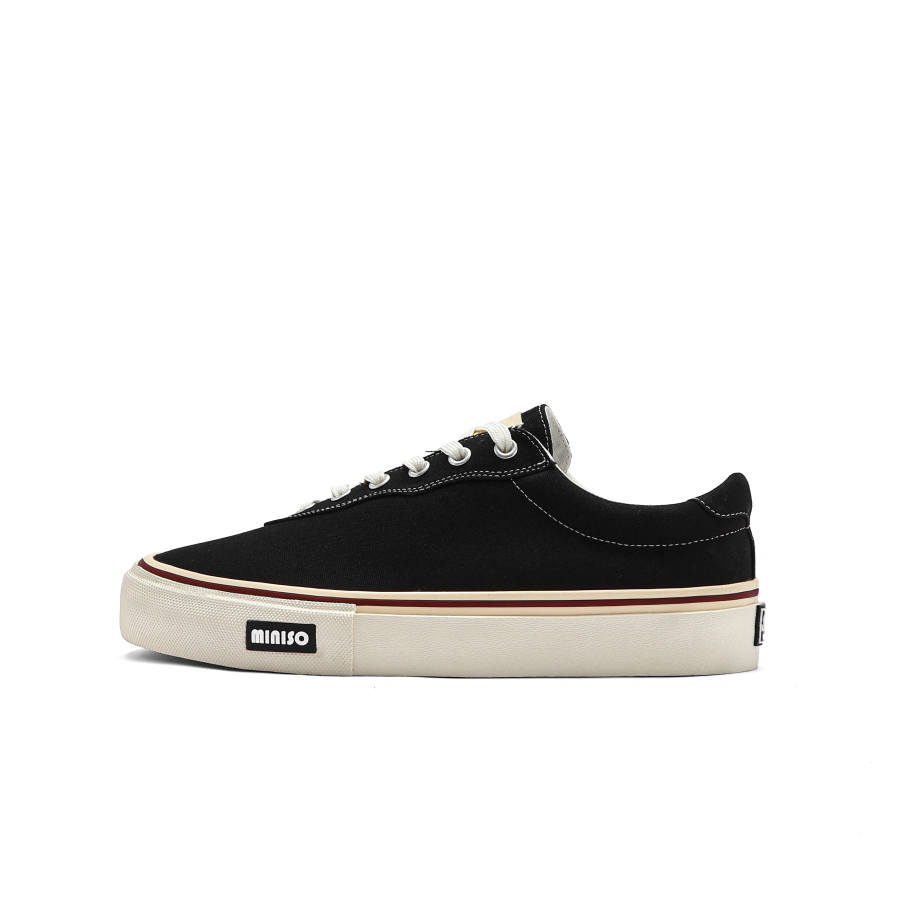 MINISO Casual Shoes Unisex Low Top Black/White/Red