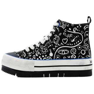 Desigual High top Skateboard Shoes Women's Black