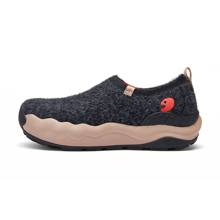 U.IN Painted Travel Shoes Toledo 11 Suede Flyknit Collection Low top Casual Shoes Women's Black