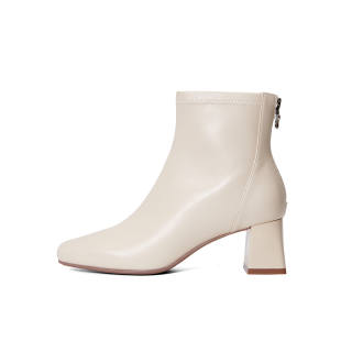PT'SON Ankle Boots Women's Black/Ecru/Dark Brown