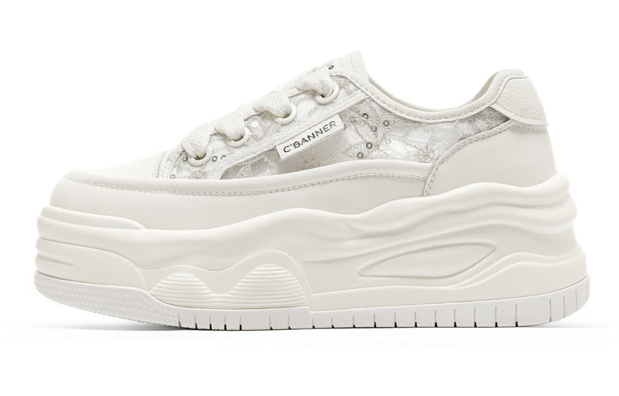 C°BANNER Skateboard Shoes Women's Low Top White