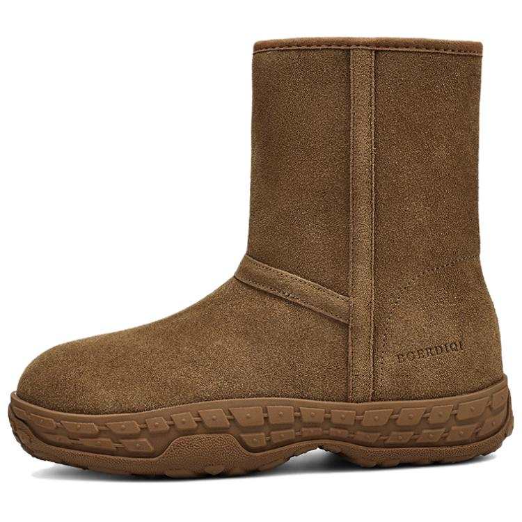 BOERDIQI Thermal Height Increasing Thermal Height Increasing Fleece Lined Comfortable Versatile Crew Snow Boots Women's
