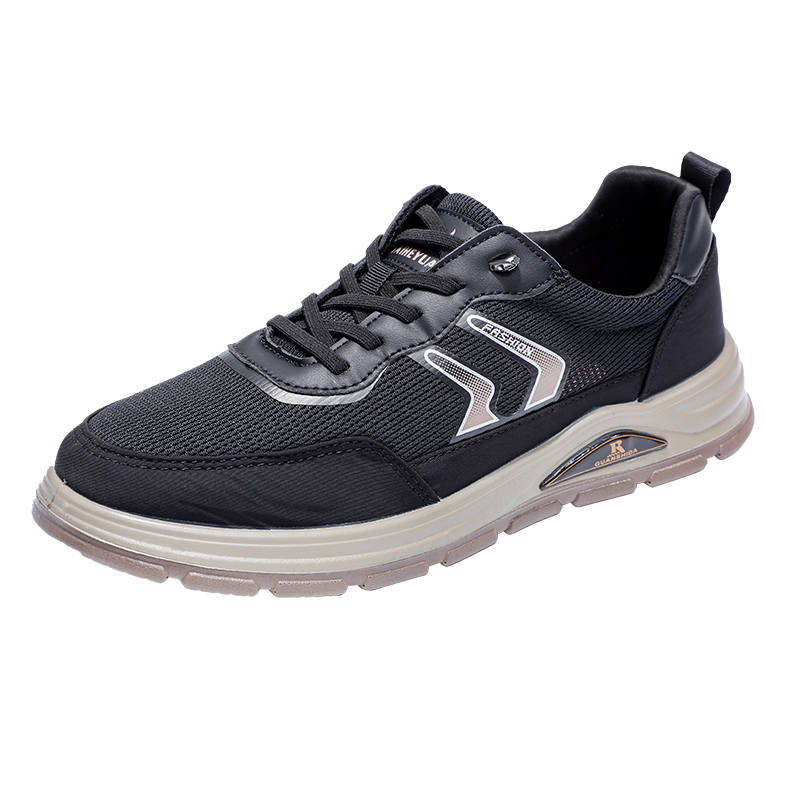 TAIHEYUAN Men's Casual Shoes Men's Low Top Black/Khaki
