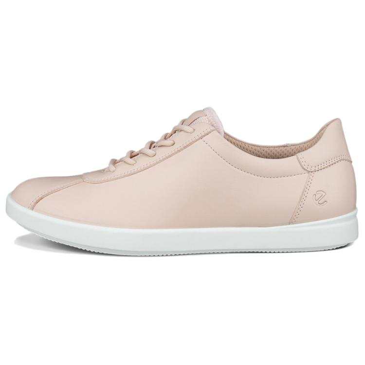 Ecco TRAVEL Leather Low top Casual Shoes Women's Pink
