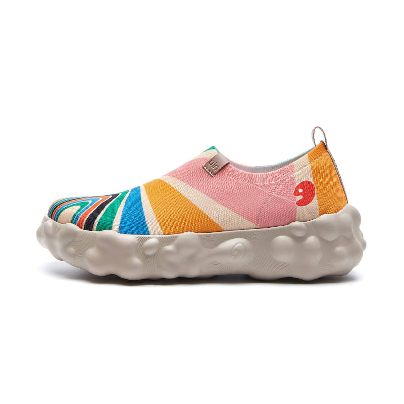 U.IN Painted Travel Shoes, Toledo 6 Visual Hallucination Collection Low top Casual Shoes Women's