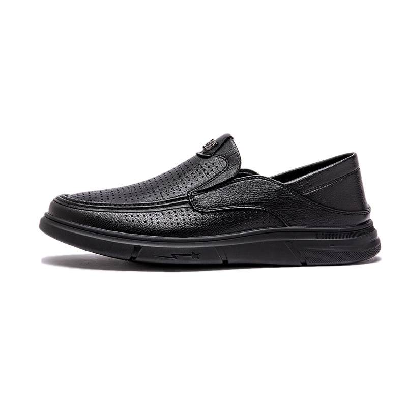 JOSINY Synthetic Leather Casual Shoes Men's Black