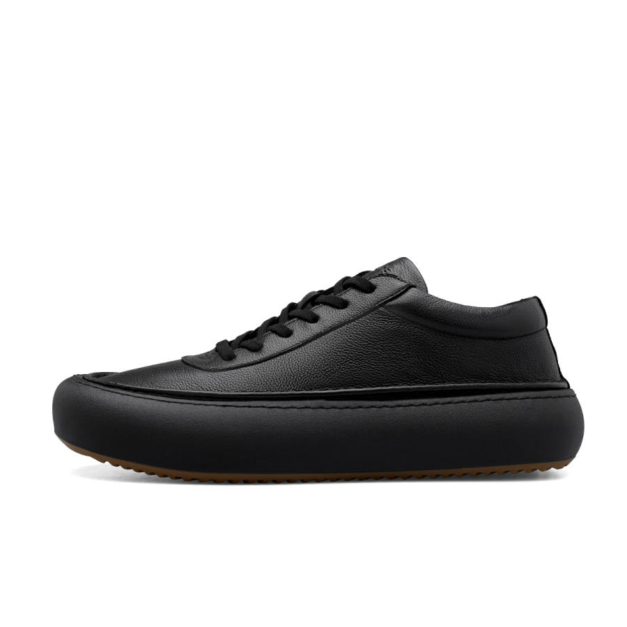 D:FUSE SCANDINAVIA D FUSE SCANDINAVIA Cow Leather Slip Resistant Slip Resistant Low top Skateboard Shoes Men's Black