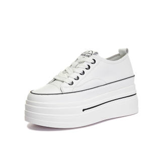 BANGQIAO Cow Split Leather Low top Skateboard Shoes Women's