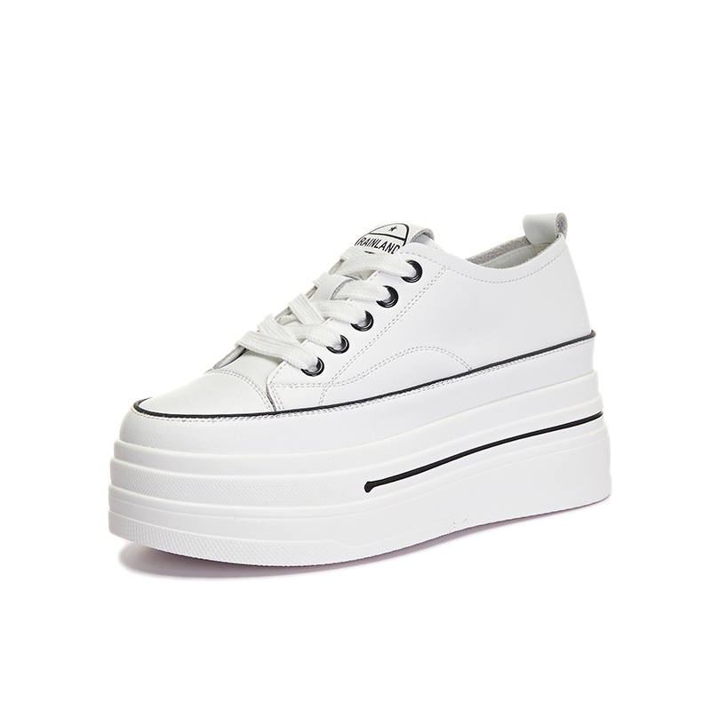 BANGQIAO Cow Split Leather Low top Skateboard Shoes Women's