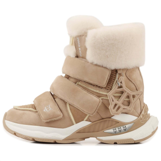 Naked Wolfe Summit Slip Resistant Abrasion Resistant High top Casual Shoes Women's Beige