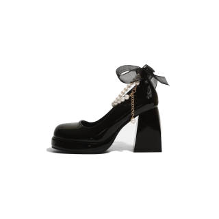 NUNZ Mary Jane Shoes Women's Black/White/Green