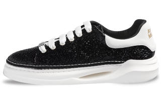 Anthony Miles Anthony Miller Microfiber Leather Stylish Skateboarding Shoes Men's Black