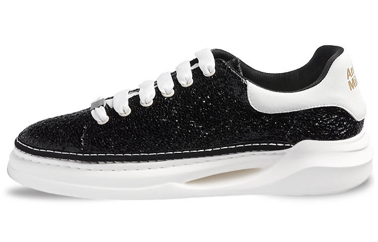 Anthony Miles Anthony Miller Microfiber Leather Stylish Skateboarding Shoes Men's Black