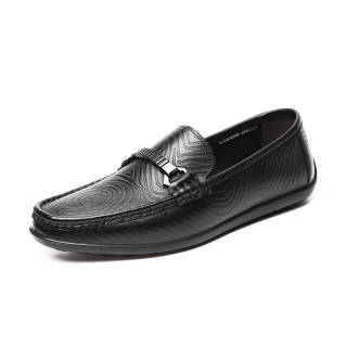AOKANG Cow Leather Casual Shoes Men's Black