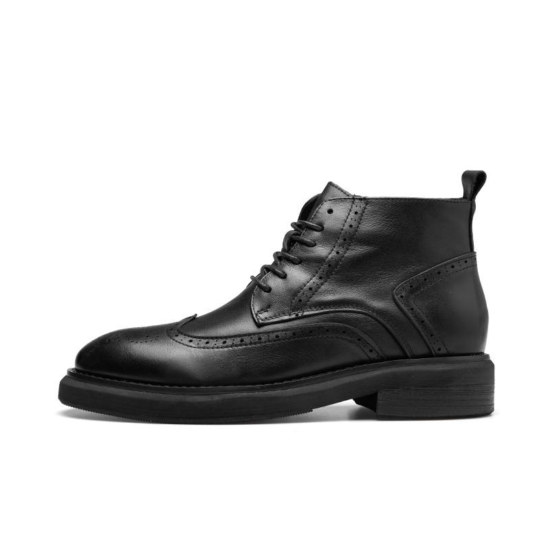 PARDASAUL PARDASAUL Cow Leather Short Combat Boots Men's Black