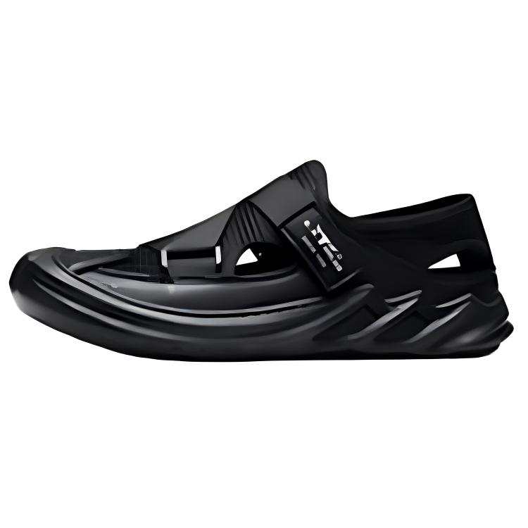 G.N.SHIJIA Fabric Classic And Versatile Lightweight Abrasion Resistant Beach Sandals Men's Black