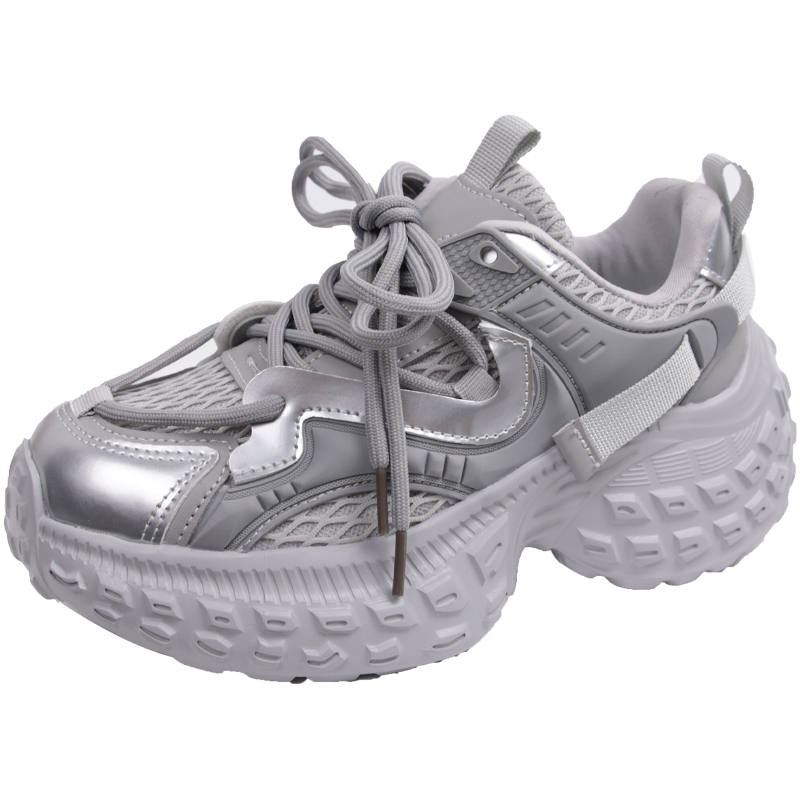 ANNAI Fabric Slip Resistant Abrasion Resistant Slip Resistant Abrasion Resistant Low top Chunky Sneakers Women's