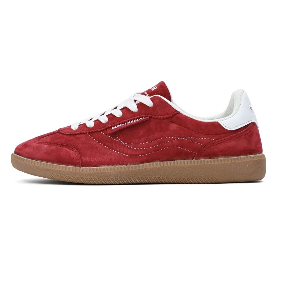 BURGERHOUSE Abrasion Resistant, Lightweight, And Breathable Low top German Army Trainers Unisex Red White