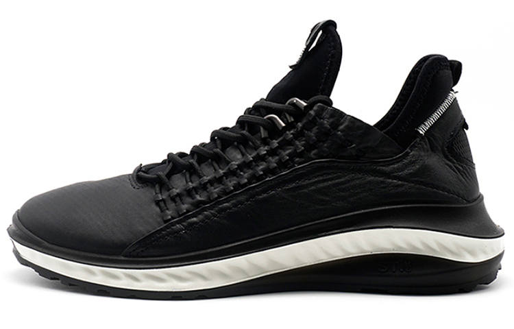 Ecco Fit For Action 360 Collection Cow Leather Low top Casual Shoes Men's Black