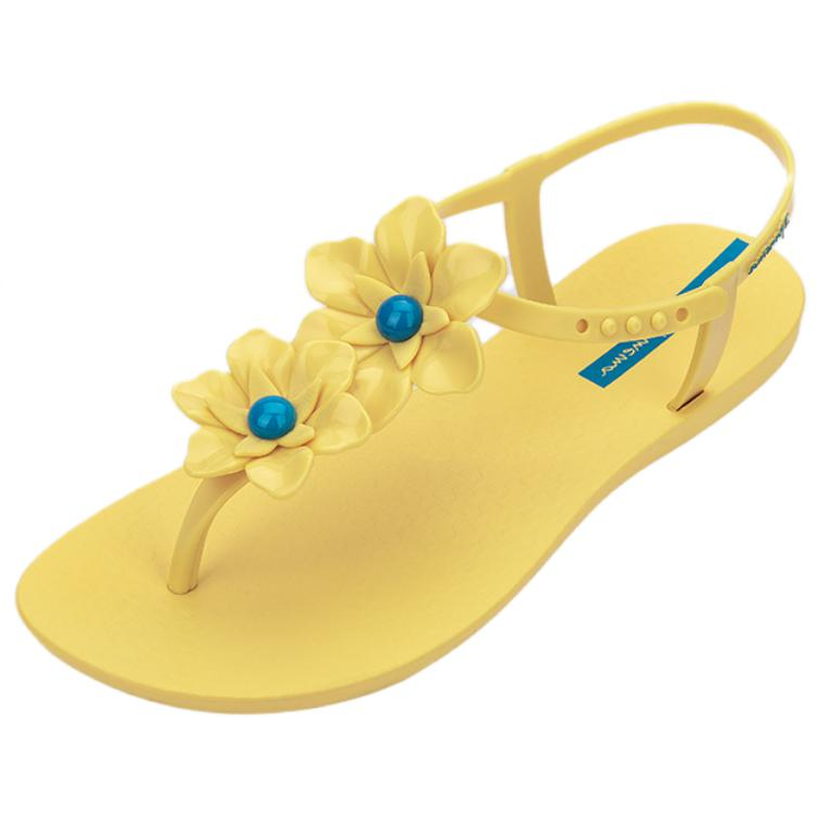 Ipanema Plastic One Strap Sandals Women's Yellow Blue