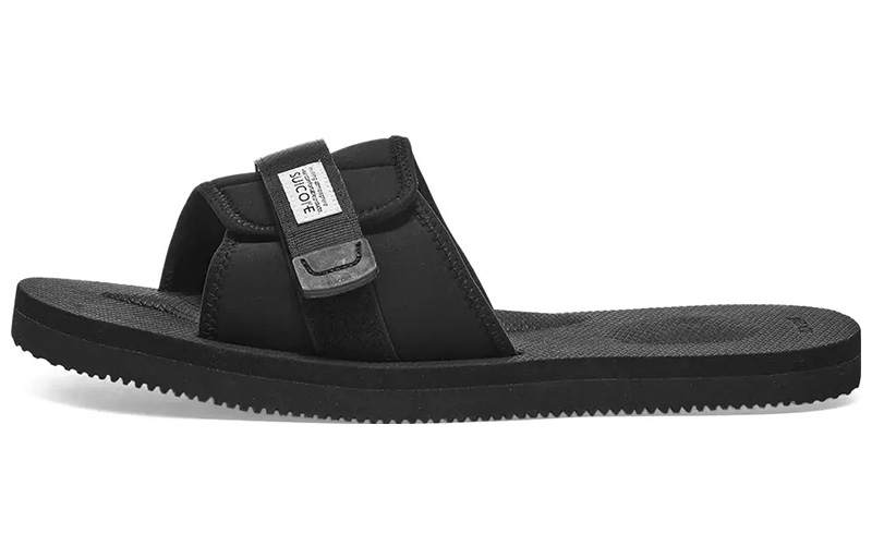 Suicoke Rubber Sole Slide Slippers Unisex Black