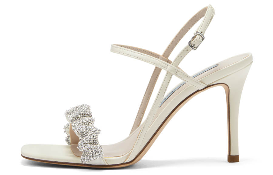 CHARLES&KEITH CHARLES&KEITH Fabric One Strap Sandals 9cm Women's