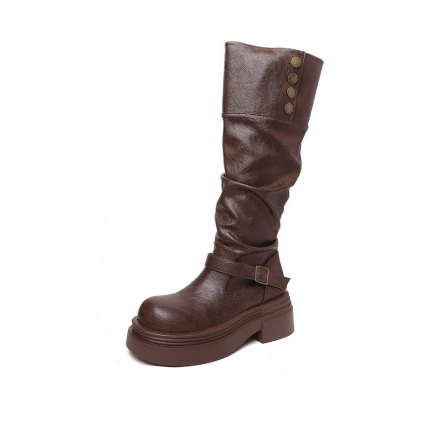 CHERRY&KALIKA Pu Knee high Boots Women's