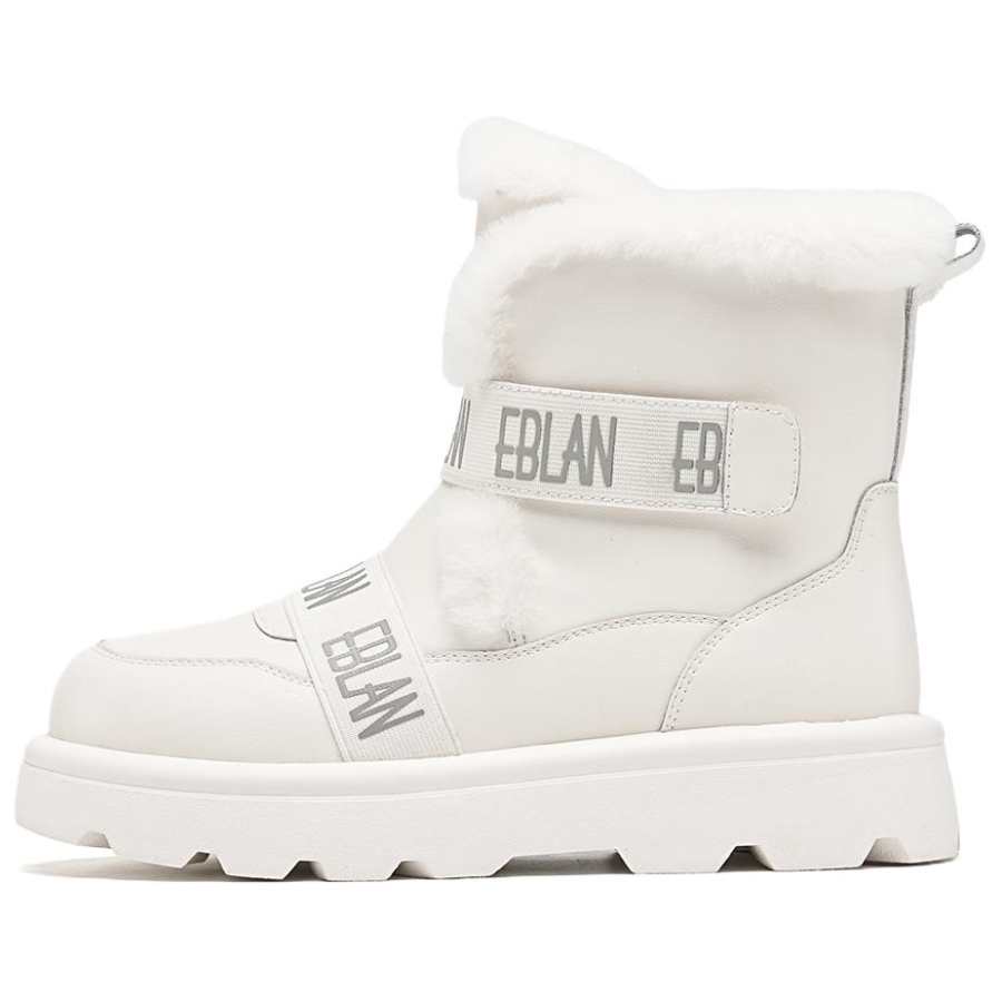 EBLAN EBLAN Snow Boots Women's Ecru Fleece Lined