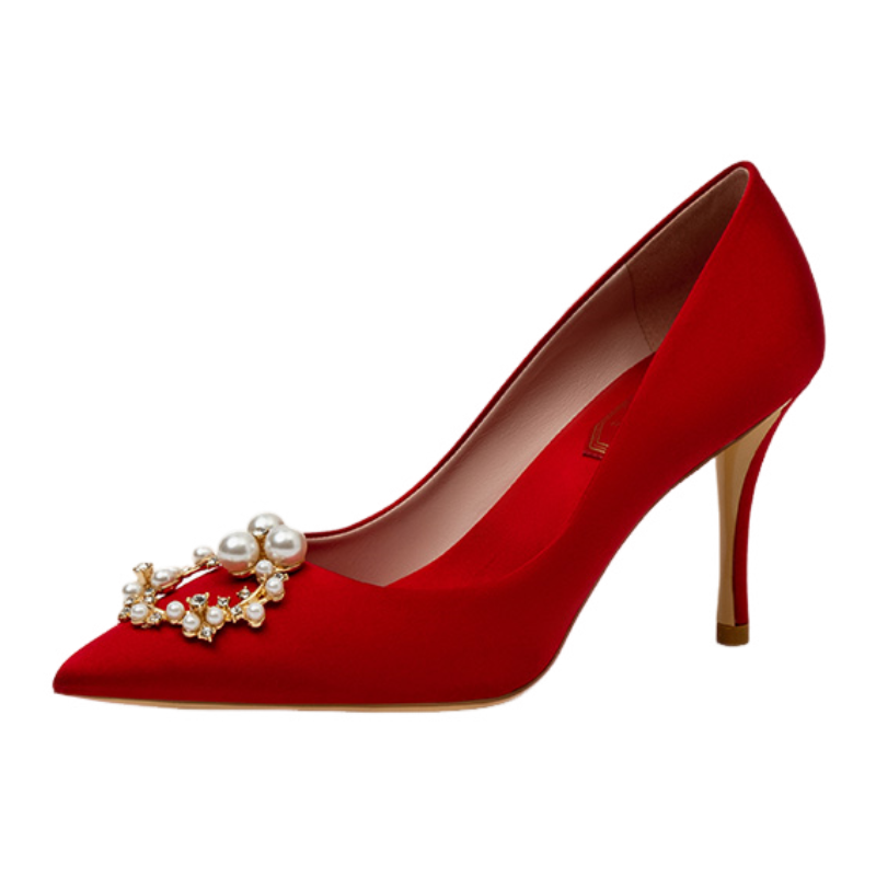 Houseofavenues Slim Heel High Heels Women's Red
