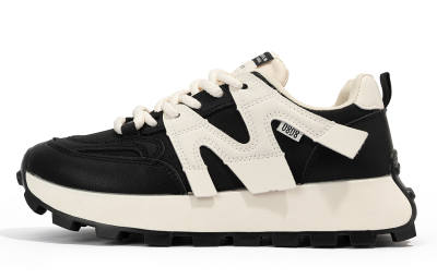 RENBEN1986 Pu Low top Casual Shoes Women's Beige Black