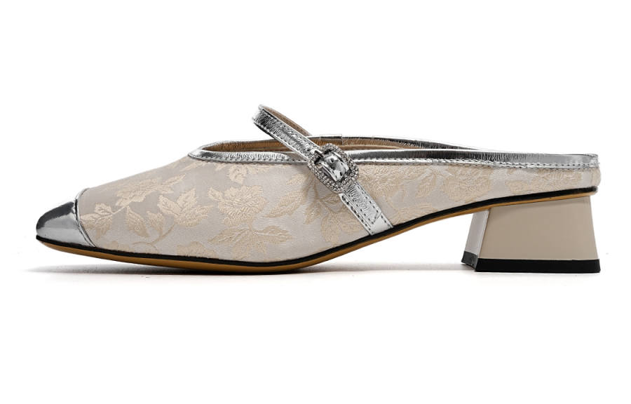 EBLAN EBLAN Fabric Closed Toe Slippers Women's