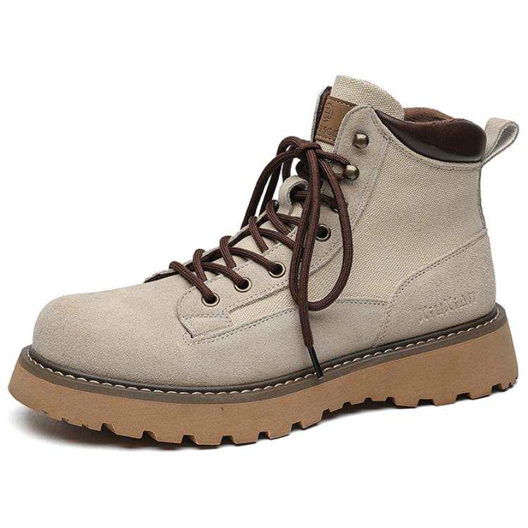 PINYI PINYI Cow Suede Short Combat Boots Men's