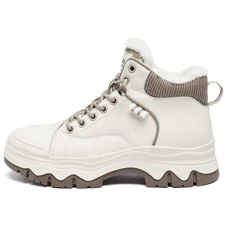 AGSDON Thermal Fleece Lined Outerwear Insulated Shoes Platform Height Increasing Fashion Versatile Comfortable Casual
