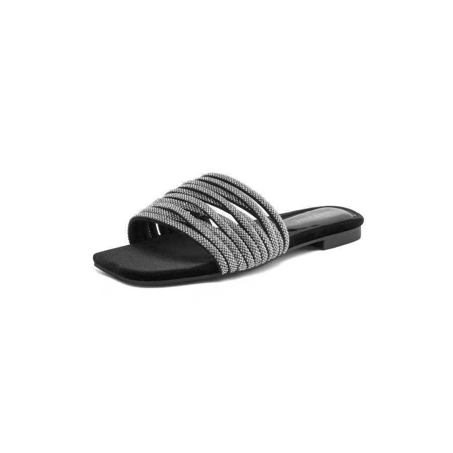 DAPHNE DAPHNE Slide Slippers Women's Black
