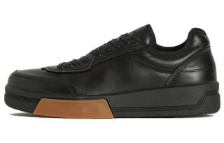 OAMC Leather Stylish Skateboarding Shoes Men's Black