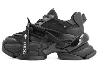 CICIFOR Chunky Sneakers Women's Low Top Black