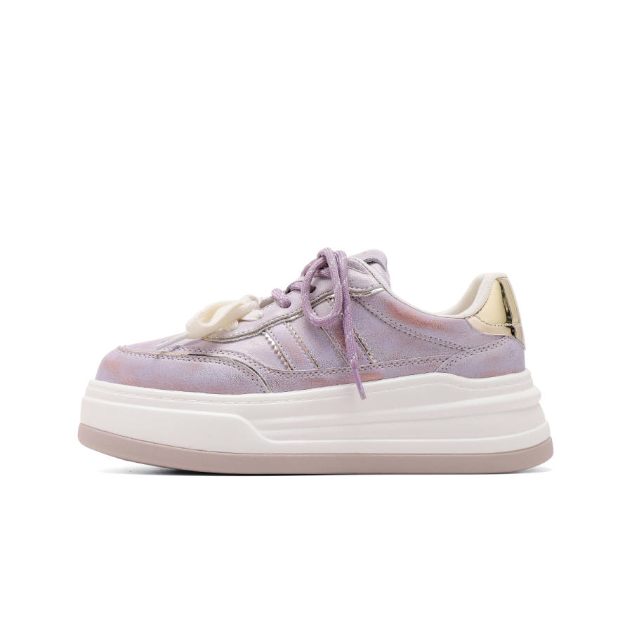 C°BANNER Synthetic Leather Abrasion Resistant Low top Skateboard Shoes Women's Purple